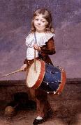 Martin  Drolling Portrait of the Artist's Son as a Drummer Sweden oil painting artist